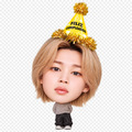 cara de jimin plastificada