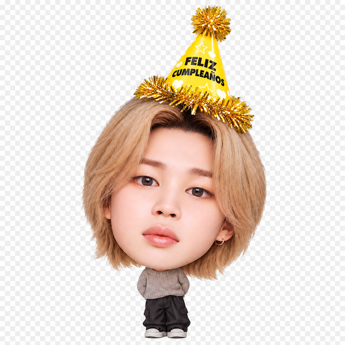 cara de jimin plastificada