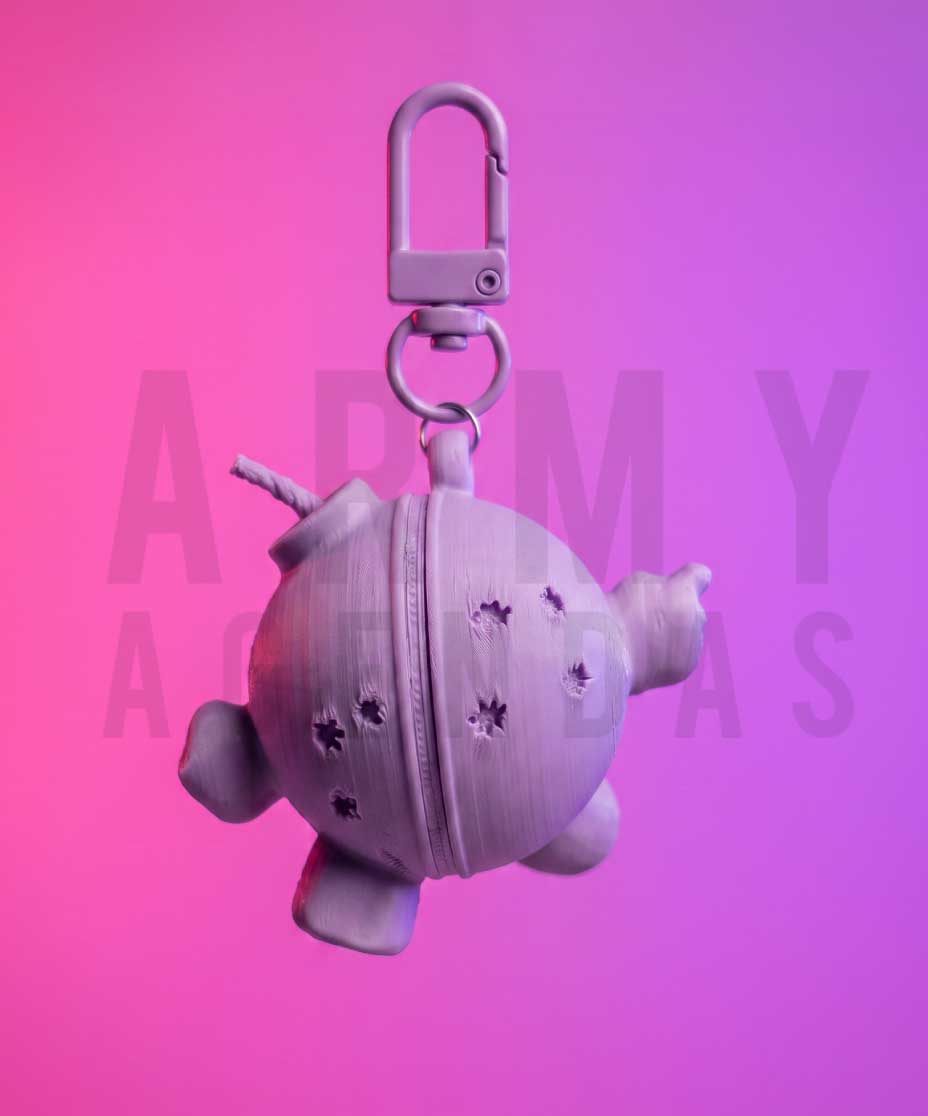 Llavero Bomba BTS – Impreso en 3D 💜