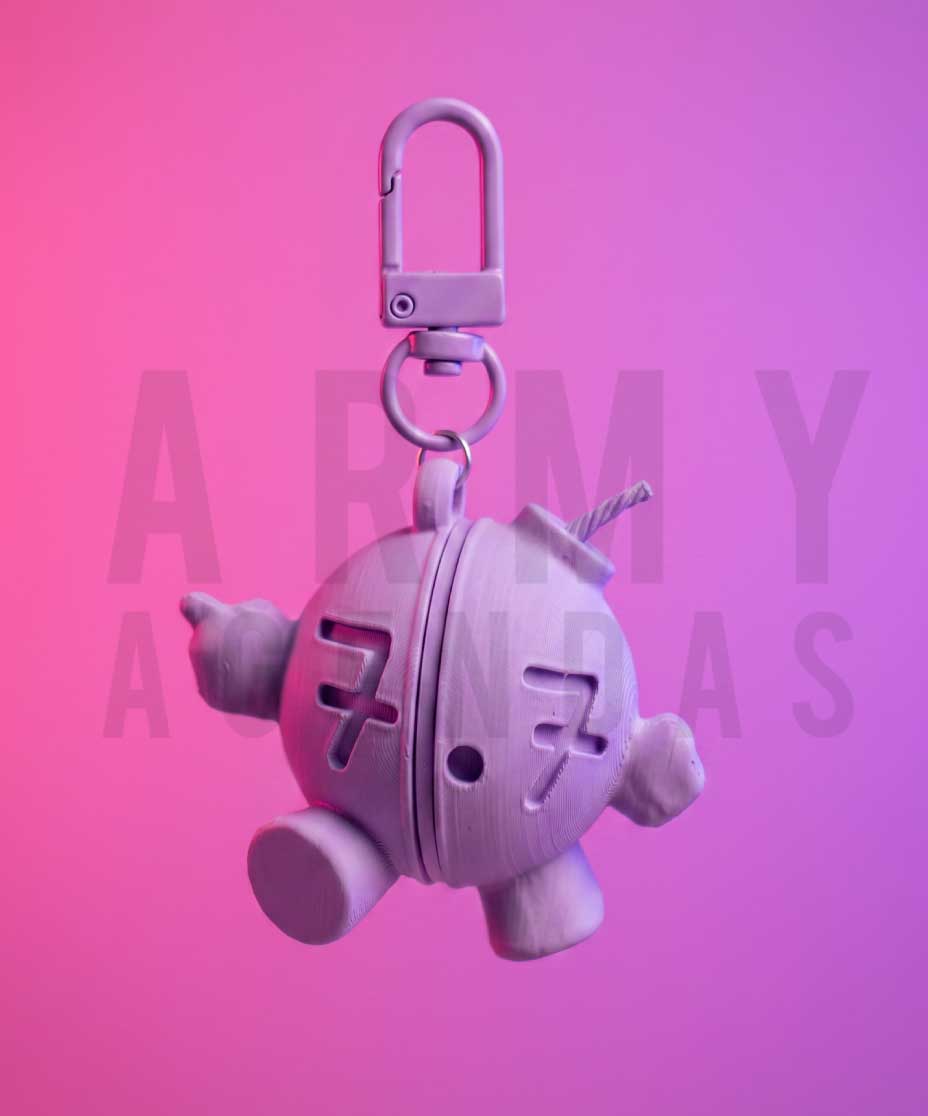Llavero Bomba BTS – Impreso en 3D 💜