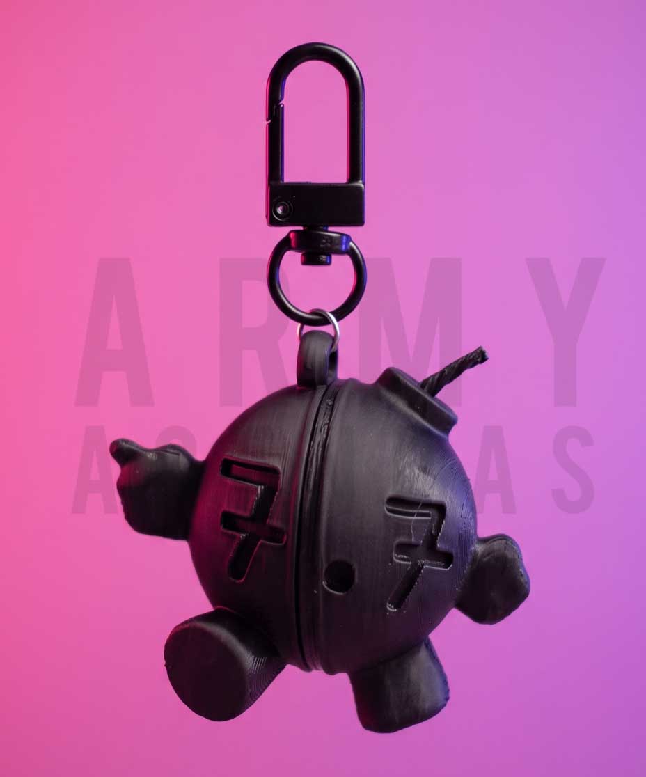 Llavero Bomba BTS – Impreso en 3D 💜